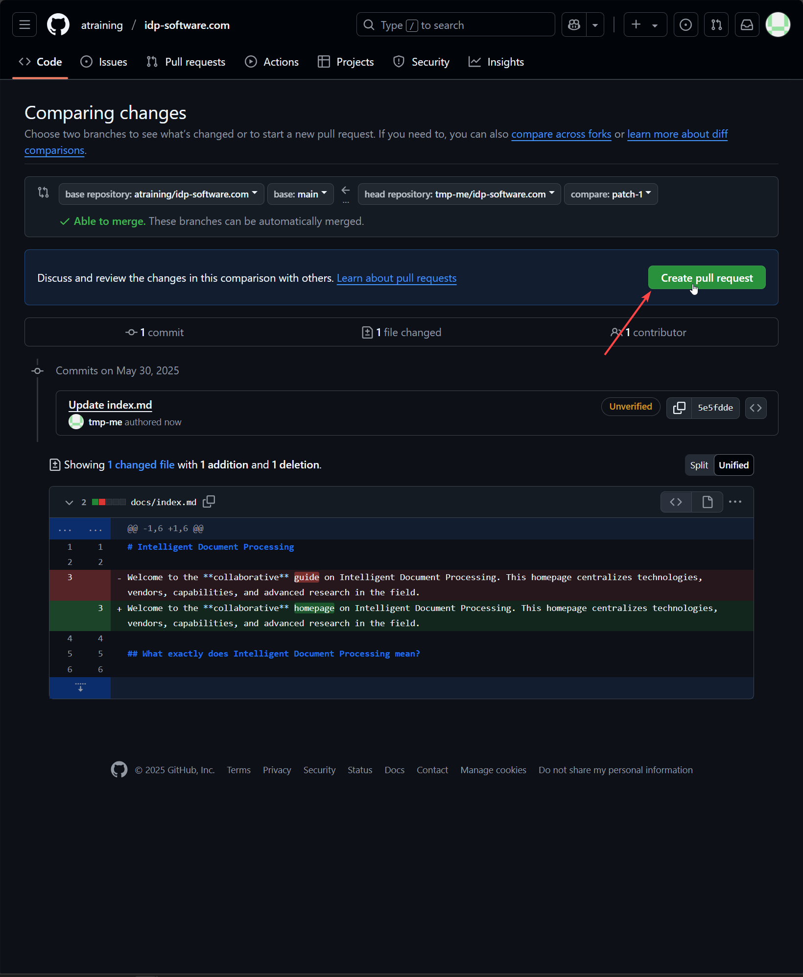 Create a Pull Request