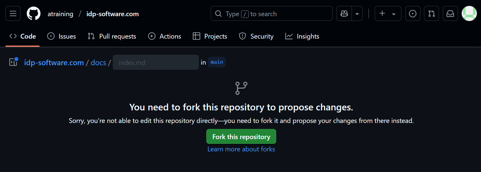 Fork a Repo